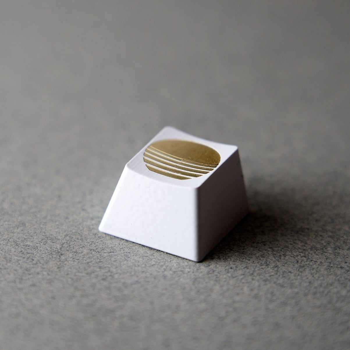 Machined Brass Keycap "Outrun Sun"
