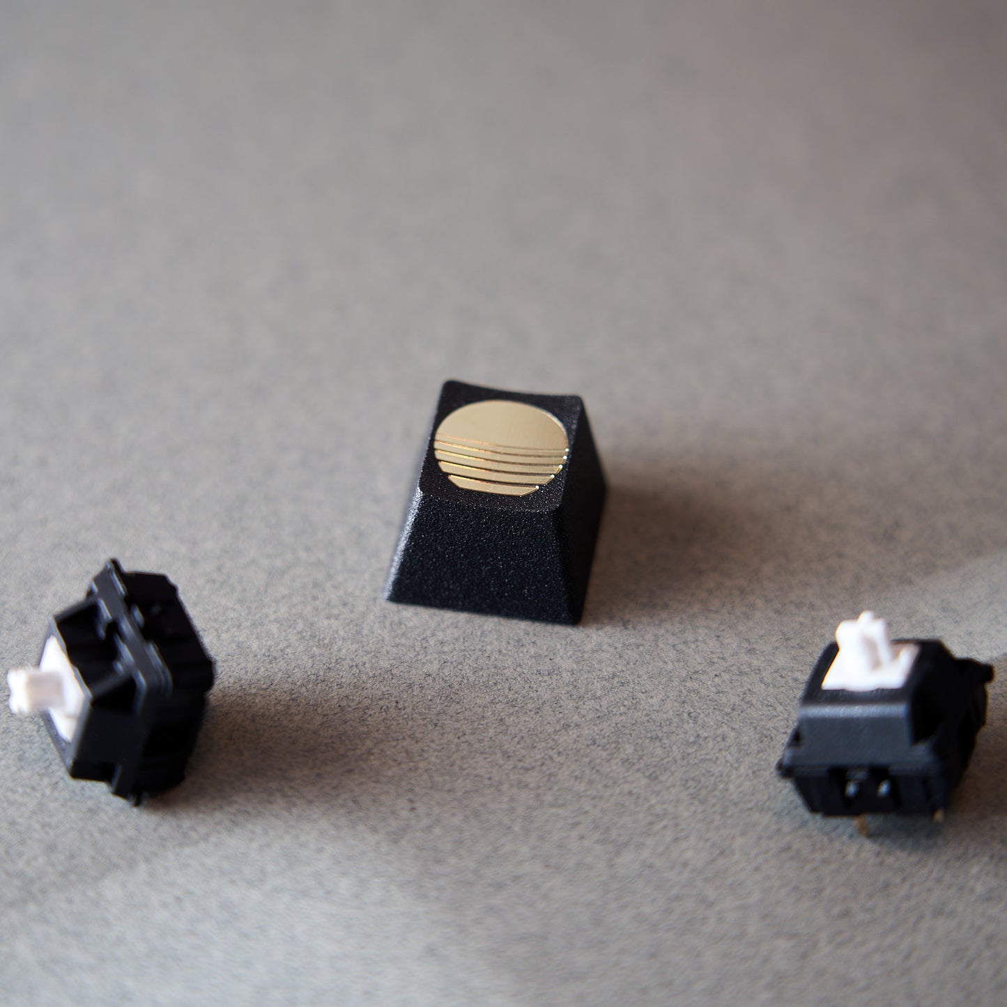 Machined Brass Keycap "Outrun Sun"
